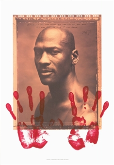 Michael Jordan "Rare Air Collection" 16x23 Original Hand Prints Pressed on with Paint Lithographs (Rare Air Collection)